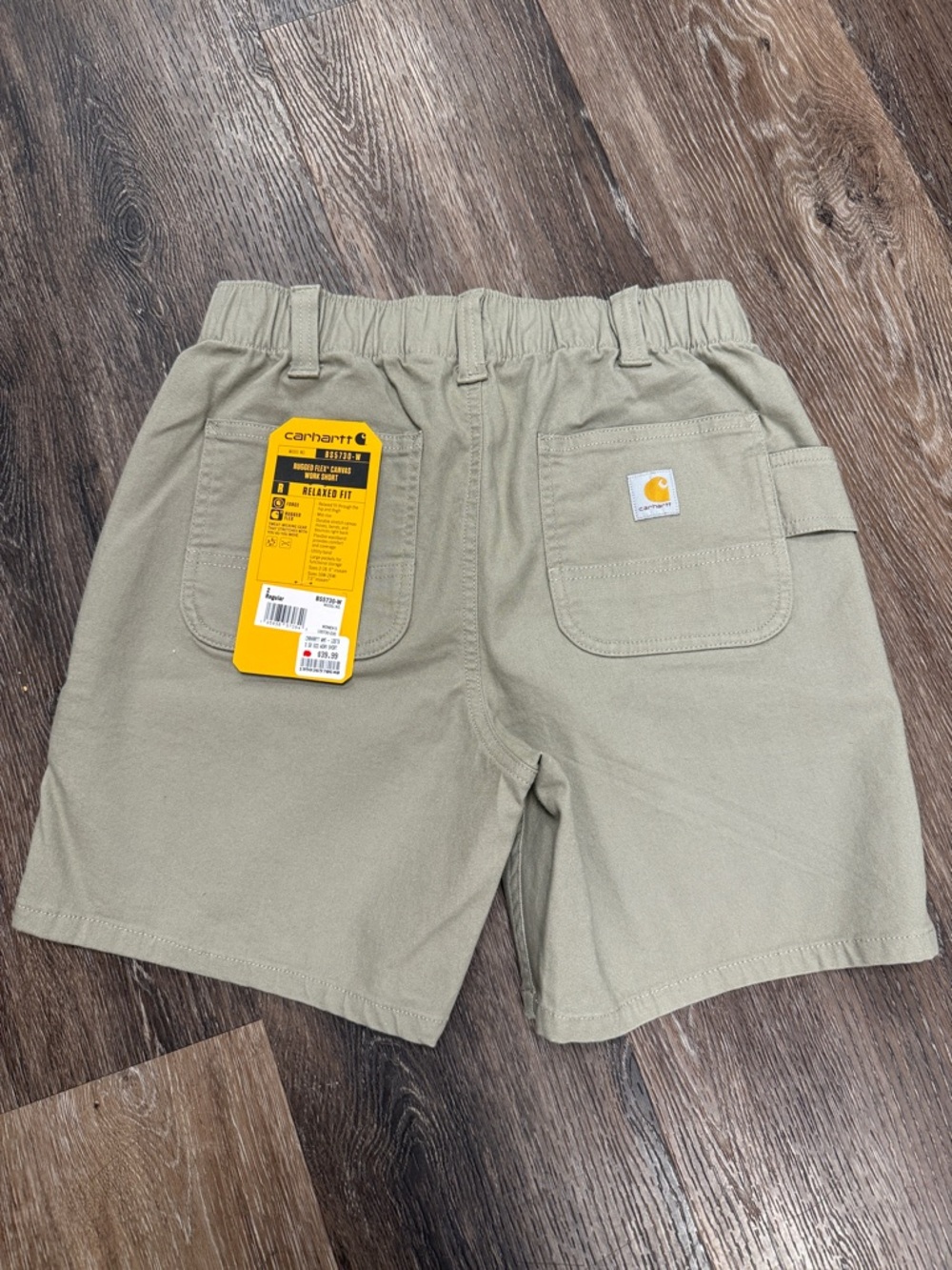Carhartt Olive Green Utility Elastic-Waist Shorts